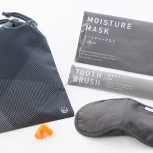Japan Airlines International Premium Economy Amenity Drawstring Kit - SEALED